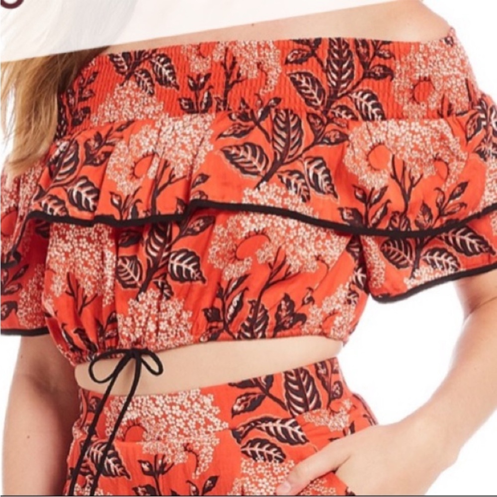 NWT Kopal from Anthropologie Floral Crop Top Small / Medium